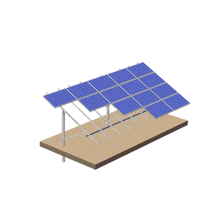 Sistema de montaje solar para terrazas en el suelo