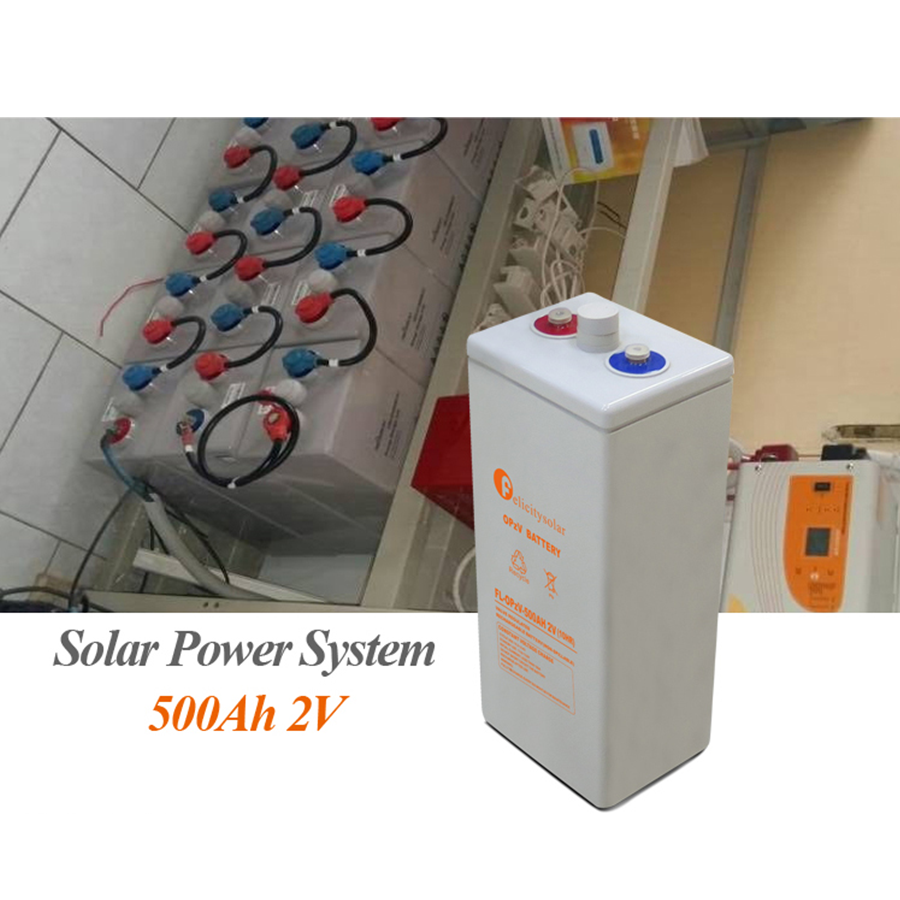 OPZV-Batería de gel tubular para sistema de energía solar y telecomunicaciones, 2V, 500Ah, 1000Ah