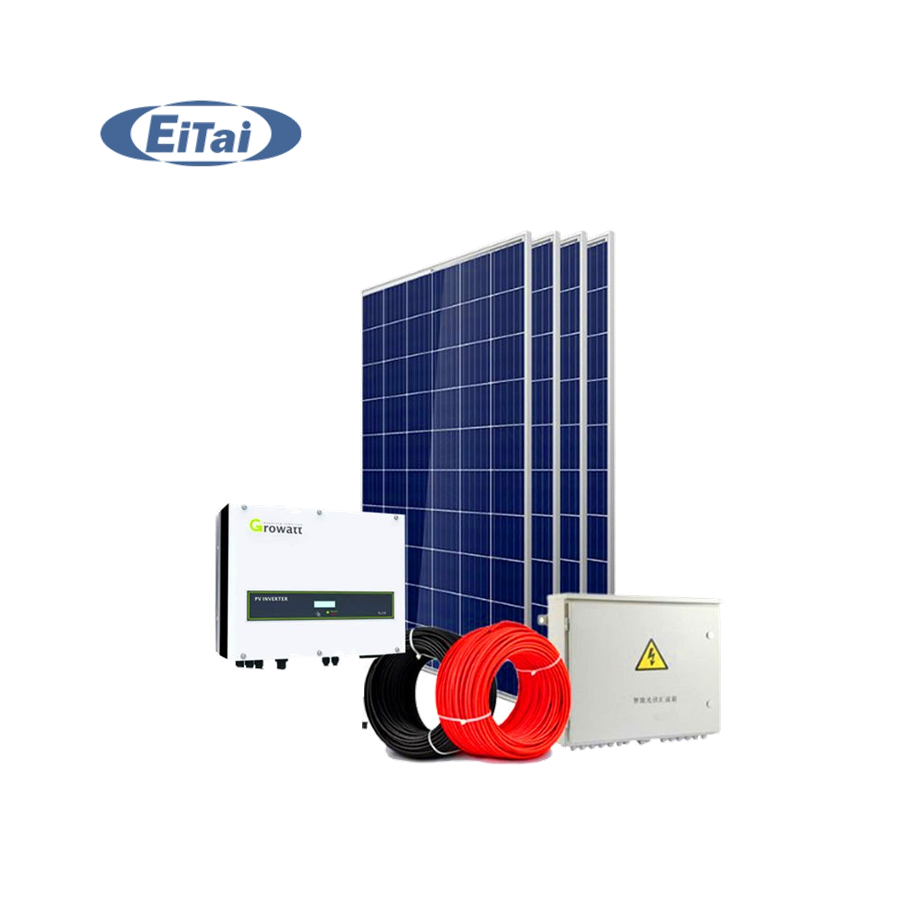GTS-208 EITAI 10kw sistema solar en la red 5KW 20KW 30KW 50KW 100KW Solar Kits Power Green energy storage Roof Mounting System