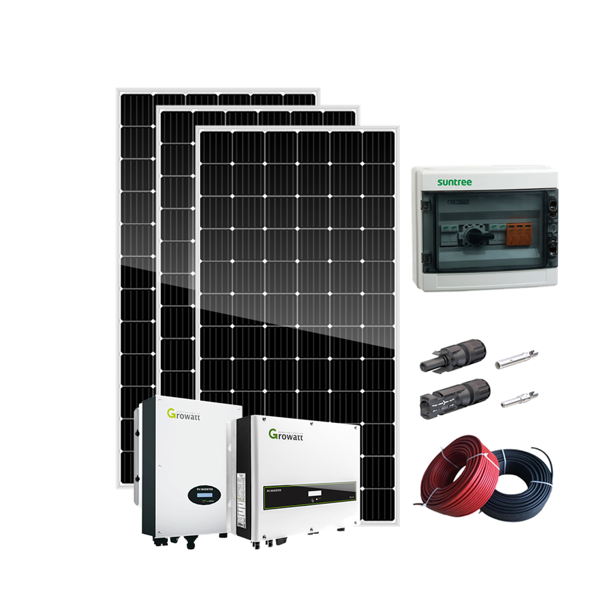 SUNKET-juego completo de paneles solares, 2021 W, 5000 kW, sistema Solar en red, 5000 vatios