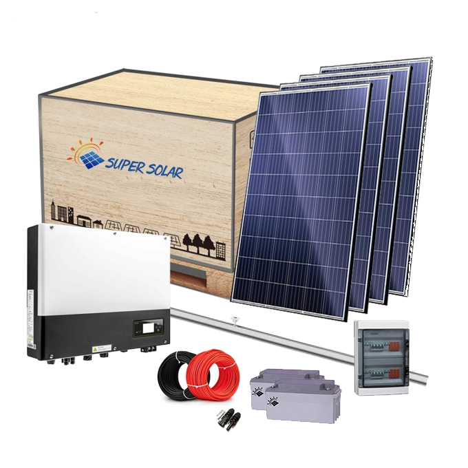 Sistema de energía Solar supercompleto, kit de panel Solar de 5kw, 5000w, 8KW, fuera de la red para casas