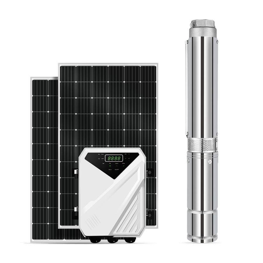 Sunpal-bomba de agua Solar sumergible, bomba de agua de 4 pulgadas sin escobillas, CC, 1HP, 1,5 hp, 2HP