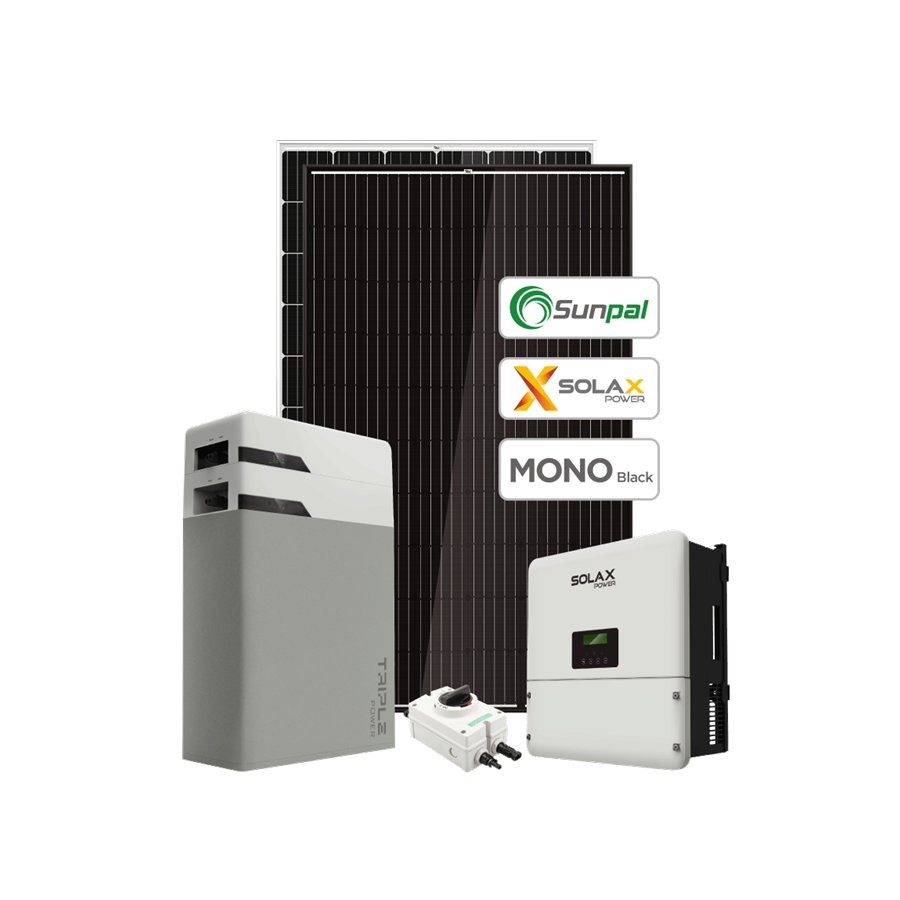 Sunpal-sistema híbrido Solar, 3KW, 5KW, 3000W, Kits de Panel Solar con batería de Triple potencia